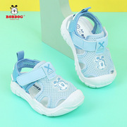 巴布豆凉鞋夏季学步鞋1-4岁婴幼儿，软底防滑小童女机能鞋子