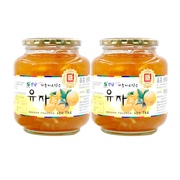 全南蜂蜜柚子茶1kg*2瓶韩国进口柚子，酱泡水喝的冲饮水果茶