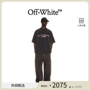 OFF-WHITE 男士深灰色酒神巴克斯数码印花宽松T恤