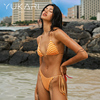 yukariswim分体泳，衣女2024bikini比基尼，性感三点式小胸聚拢