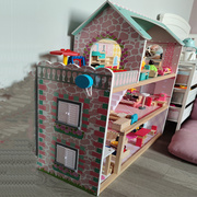 公主房子玩具diy小屋女孩礼物木制过家家玩具别墅益智儿童娃娃屋