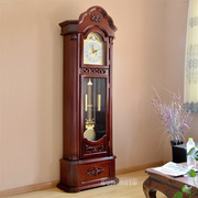 落地钟客厅实木机械钟表欧式古典报时座钟中式豪华大气铜制立钟