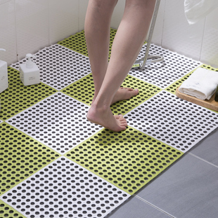 浴室防滑垫淋浴家用洗澡脚垫卫生间地垫拼接厕所镂空隔水垫子防摔