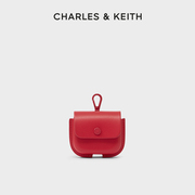 charles&keith春夏，女包ck6-80701197女士爱心金属，链饰迷你耳机包