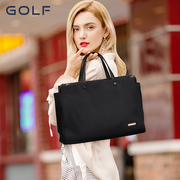 golf女手提包单肩斜跨14寸笔记本电脑包，轻便商务女包原创时尚简约