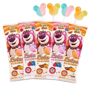 迪士尼草莓熊双味30支棒棒糖网红喜糖糖果儿童小吃零食散装