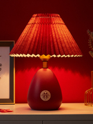 中式结婚台灯红色双囍临门床头灯婚房长明灯温馨浪漫卧室氛围灯