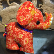 泰国布艺小象公仔摆件，吉祥象旅游纪念品可爱招财，大象女孩生日礼物