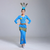 好物体验傣族舞蹈服装女长袖，宽松版孔雀舞弹力修身演出服