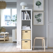 IKEA宜家卡莱克搁架单元储物白色书架书柜子经济型客厅装饰隔断