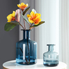单支仿真花插花器法式小口径，ins玻璃花瓶创意，餐桌装饰品桌面摆件