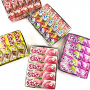 日本进口糖果uha悠哈味觉糖果普超水果味夹心软糖50g*10条盒