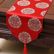 中式古典时尚布艺桌旗织锦缎，隔热垫桌布，简约田园台布餐桌茶几桌垫