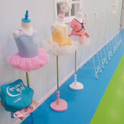 儿童服装模特道具童装模特展示架橱窗包布模特儿小孩彩色舞蹈裙