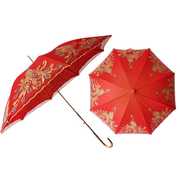 高档红色创意心型爱心晴雨伞，新娘伞结婚红伞韩国文艺长柄婚庆伞情
