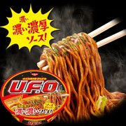 日本进口 方便面拌面 日清UFO炒面 浓厚酱汁味128g速食面