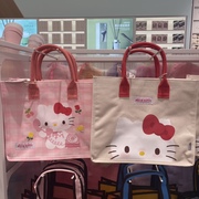 三丽鸥HelloKitty50周年手提包 名创优品MINISO凯蒂猫女购物袋子
