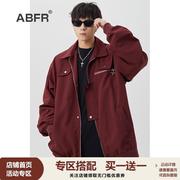 ABFR美式高街短款工装夹克男款秋冬季vintage欧美设计感复古外套