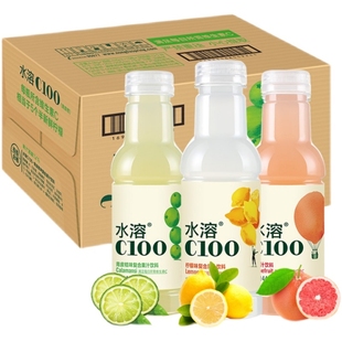 农夫山泉水溶C100复合果汁250ml*12瓶整箱柠檬西柚味维生素C饮料
