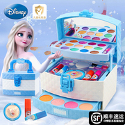 迪士尼儿童化妆品套装无毒女孩专用公主画彩妆盒全套小孩玩具