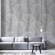 北欧创意抽象条纹艺术壁纸定制饭厅，客厅电视背景，墙纸壁画卧室墙布