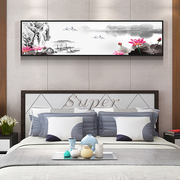 私语b新中式床头画装饰画花鸟画，卧室房间背景墙，挂画单幅水墨画壁