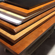 定制松木榆木白蜡木办公实木桌面板自然边大板木板材整张原木