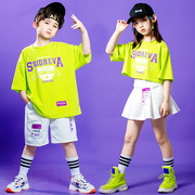 六一儿童啦啦队演出服街舞套装男童女童幼儿园小学生运动会服装新