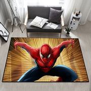 2024漫威英雄蜘蛛侠卡通地毯，客厅沙发卧室床边儿童房动漫地垫传图