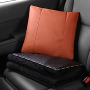 爱马橙汽车抱枕被子两用空调被腰，靠枕被车载车上车用毯子可折叠式
