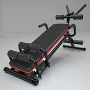 多功能仰卧起坐健身器材家用一体，收腹机黑色+升级款，+带扶手