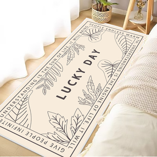 现代简约加厚地毯田园风格床边毯卧室客厅防滑地毯茶几地垫飘窗垫