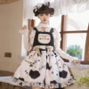 全款甜腻牛奶糖lolita裙原创设计奶牛洛丽塔连衣裙高腰背带裙