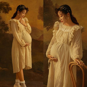 时尚个性孕妇拍照服装影楼摄影孕妇，连衣裙艺术照孕期写真礼服