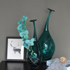 创意欧式彩色玻璃花瓶，几何形手工家居，装饰摆件艺术软装花器花瓶