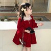 女童2024龙年红色公主连衣裙子儿童秋冬季过年女孩新年拜年衣服装