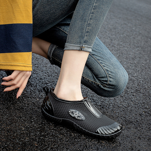 韩版低帮水鞋女款夏天防滑防水胶鞋时尚外穿雨鞋厨房平底雨靴