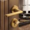 卧室家用房门通用型现代简约木门锁具新分体锁纯铜门锁室内黄铜