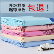 老上海全棉1.5米老式床单双人，单件100纯棉怀旧牡丹花，国民厚老粗布