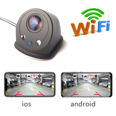 手机无线wifi前视左右侧视摄像头汽车盲区车载倒车影像监控记录