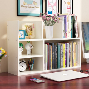 学生用桌上书架简易儿童桌面，小书架置物架办公室书桌收纳宿舍书柜