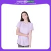 韩国直邮Skullpig薄款T恤女款浅紫色精华短袖弹力时尚舒适通勤
