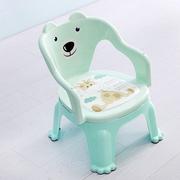 婴儿童宝宝叫叫靠背座椅吃饭桌餐椅子卡通，塑料凳子扶手吃饭小板凳