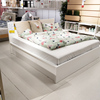 宜家床马尔姆板式床，简约双人床1.51.8米高箱床储物床气动气压床
