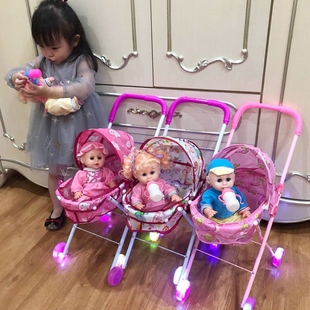 儿童玩具推车带娃娃女童，孩过家家手推仿真购物车婴儿宝宝生日礼物