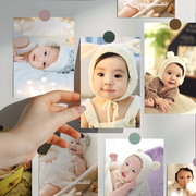 可爱宝宝海报照片男女，婴儿漂亮贴画助孕墙贴孕妇，怀孕胎教娃娃贴纸