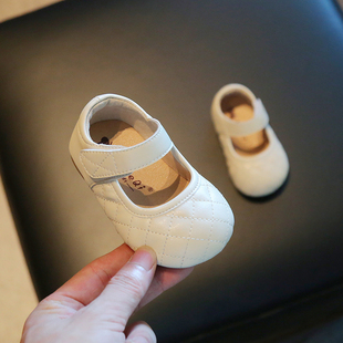 宝宝鞋子女婴儿软底学步鞋，春秋0一1-2岁婴幼儿，小童方口公主小皮鞋