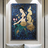 异丽泰国手绘金箔画美女人体，装饰画spa会所美容院，装饰品墙面挂画