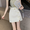 新中式国风复古a字半身裙女2024夏装显瘦包臀裙民族风短裙