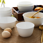 唐山白色骨质瓷碗日式和风，东洋碗深碗面，碗米饭碗小碗微波陶瓷餐具